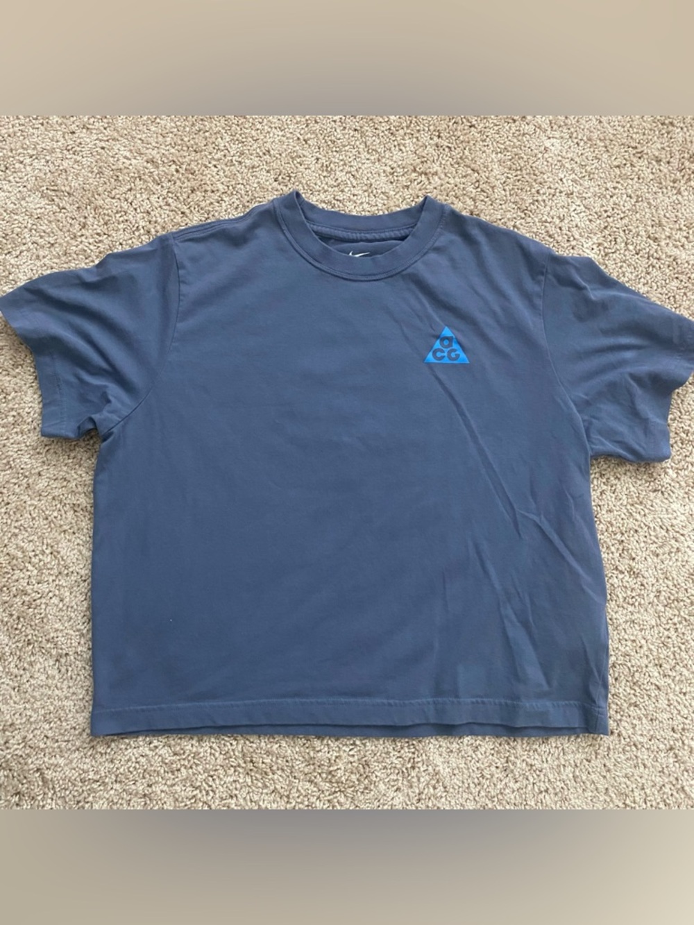 Girls ACG Nike XL Loose Fit Shirt Blue Hiking Gorpcore Granola Girl